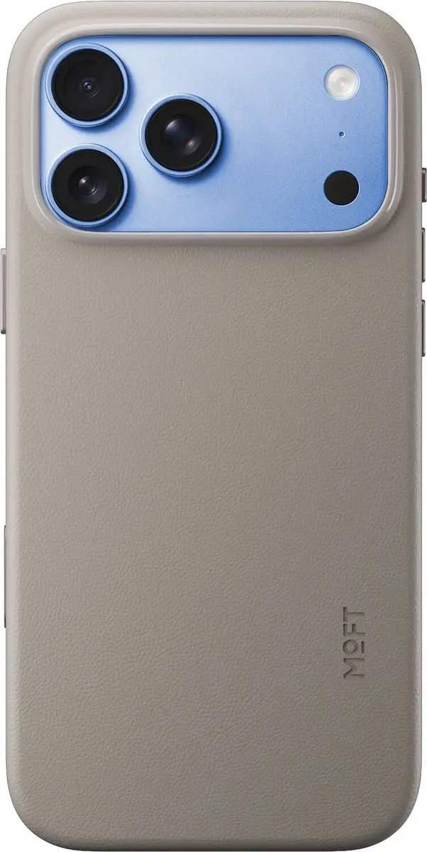 MOFT Hoesje iPhone 18 Pro Max - Vegan Leer - Taupe