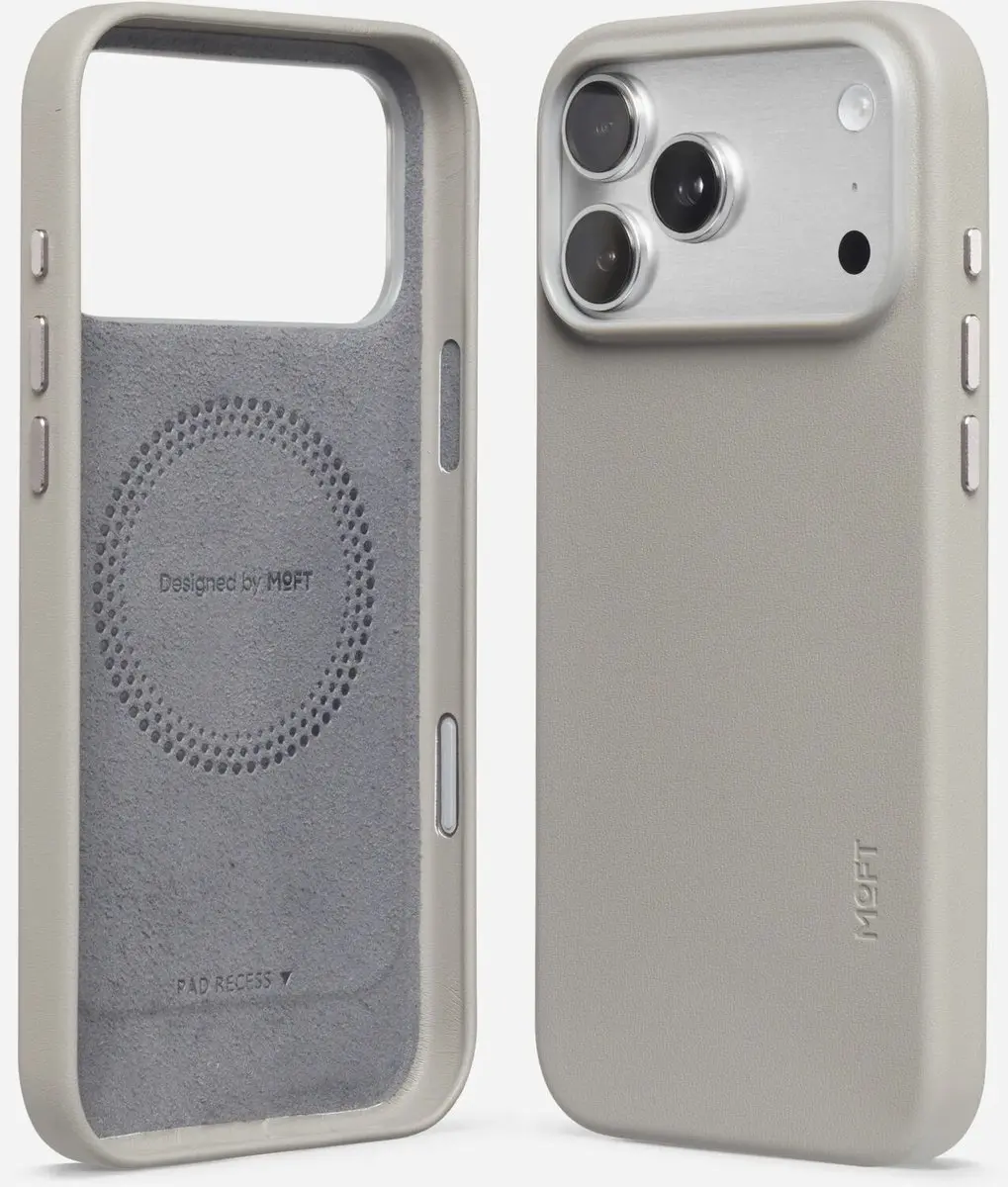 MOFT Hoesje iPhone 18 Pro Max - Vegan Leer - Taupe