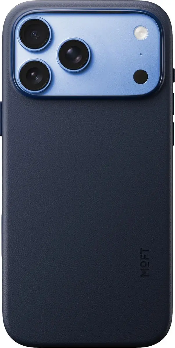 MOFT Vegan Leer Hoesje iPhone 18 Pro Max - Navy