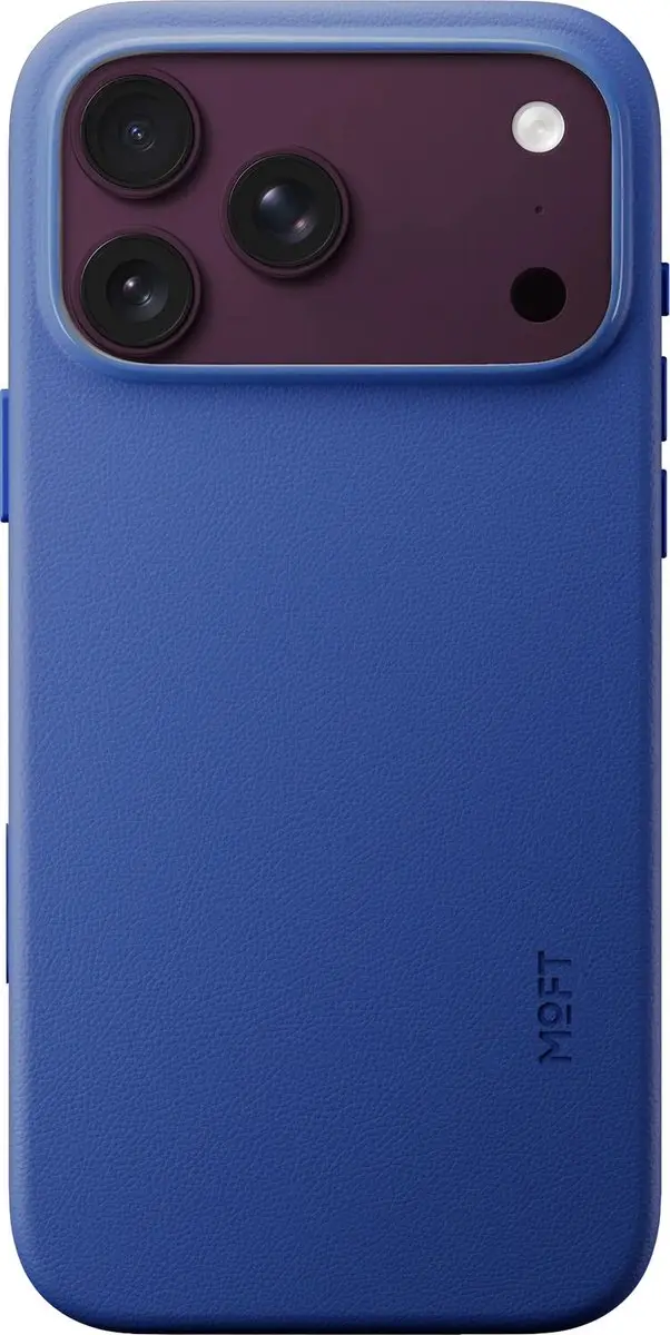 MOFT Vegan Leer Hoesje iPhone 18 Pro Max - Blauw - MagSafe