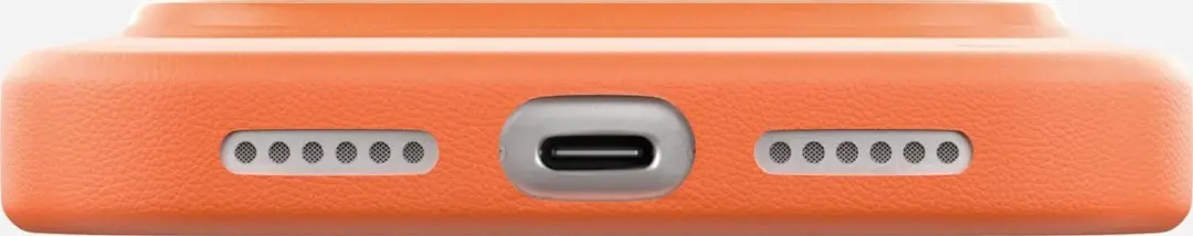MOFT Hoesje iPhone 18 Pro Max - Oranje Vegan Leer - MagSafe