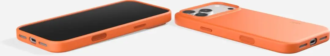 MOFT Hoesje iPhone 18 Pro Max - Oranje Vegan Leer - MagSafe