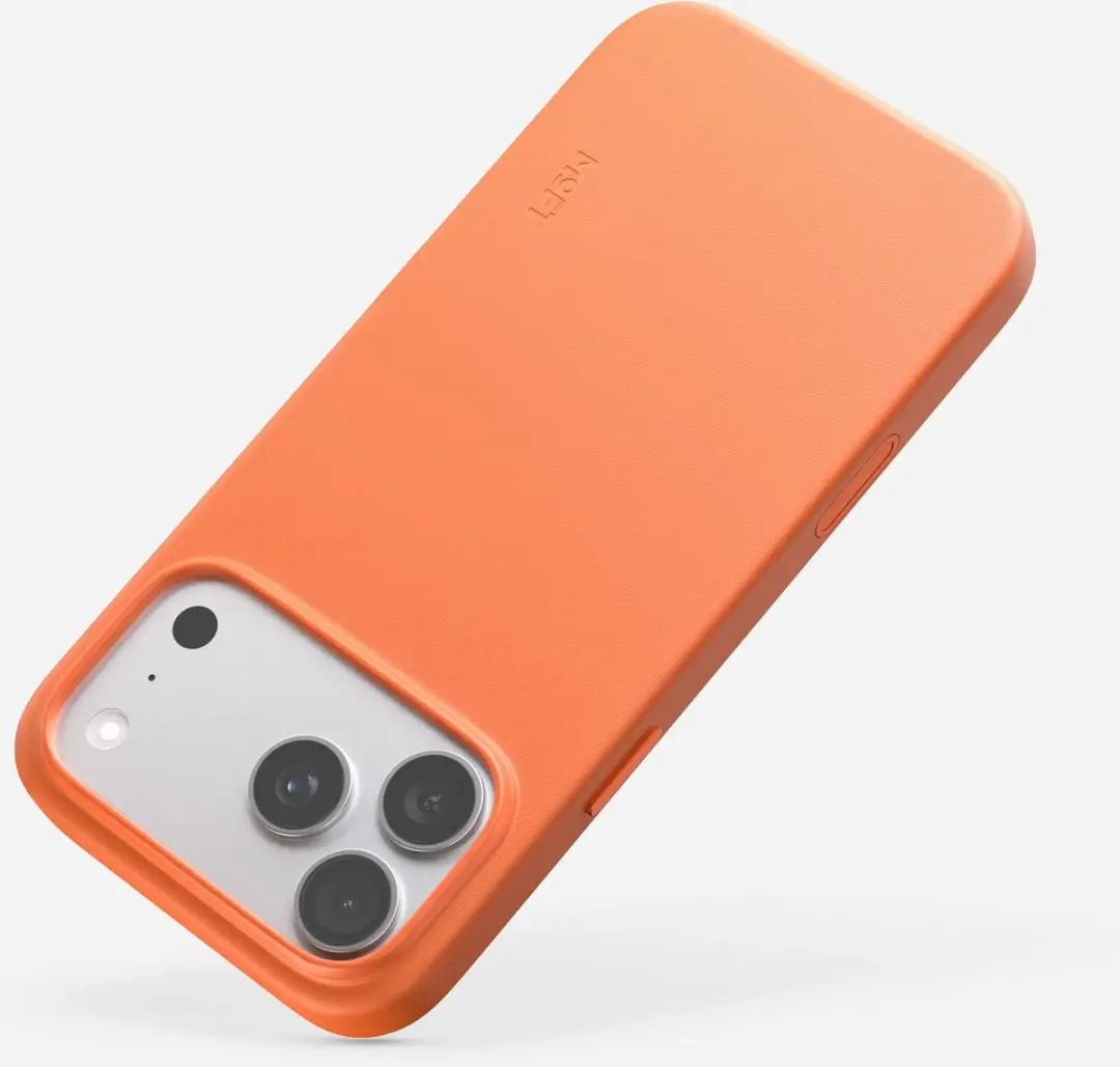 MOFT Hoesje iPhone 18 Pro Max - Oranje Vegan Leer - MagSafe