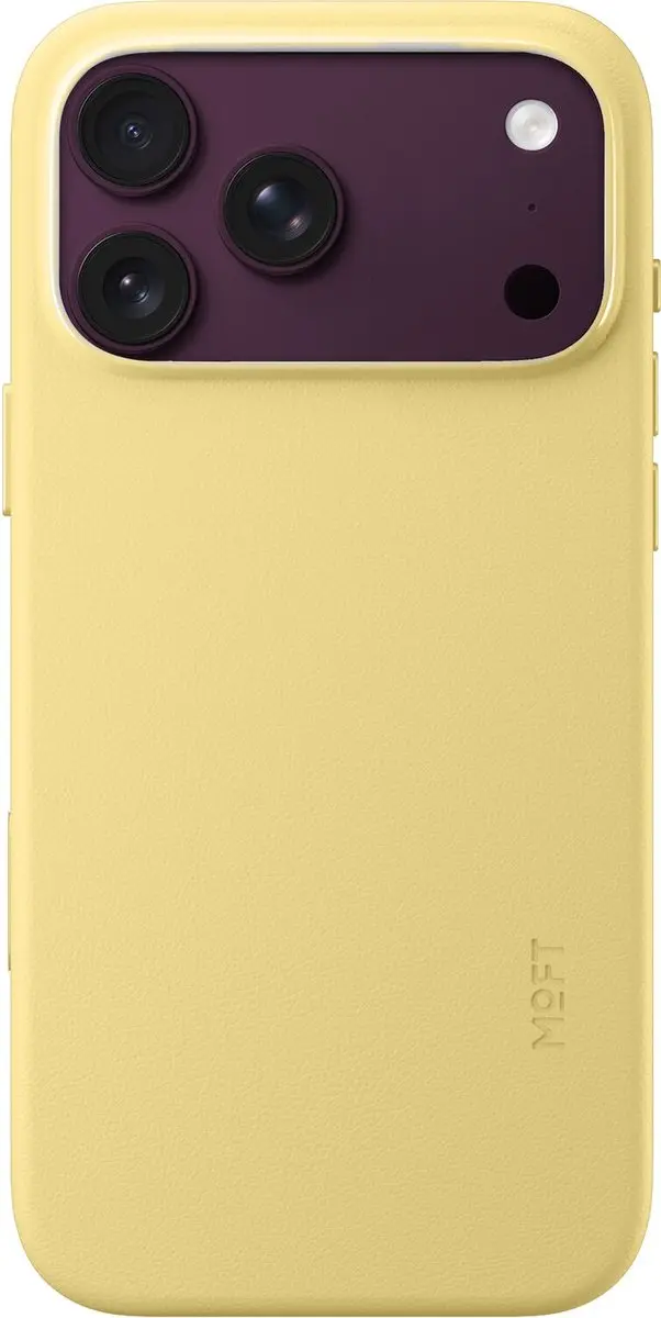 MOFT Vegan Leer Hoesje iPhone 18 Pro Max - MagSafe - Geel