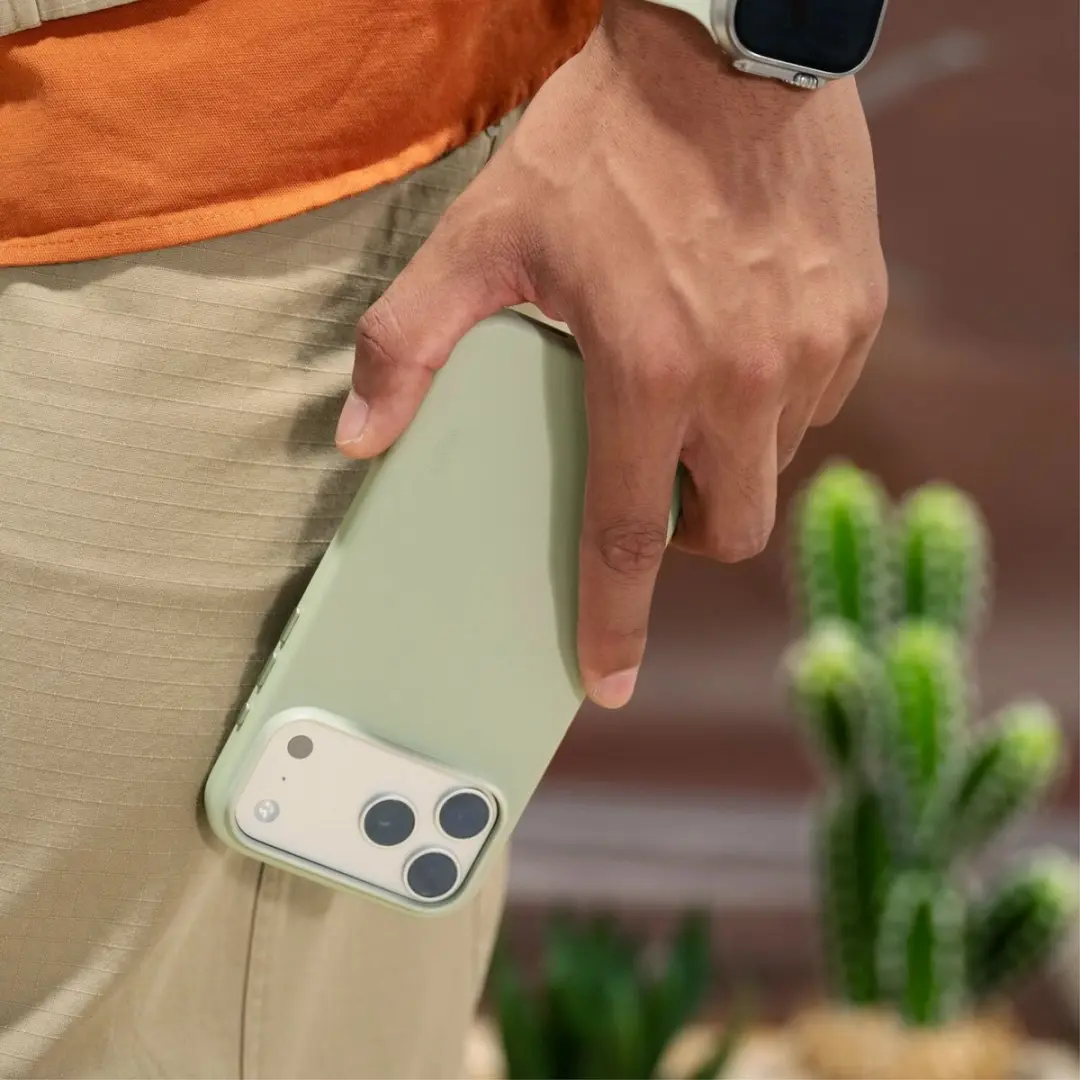 MOFT Vegan Leer Hoesje iPhone 18 Pro Max - MagSafe - Olive