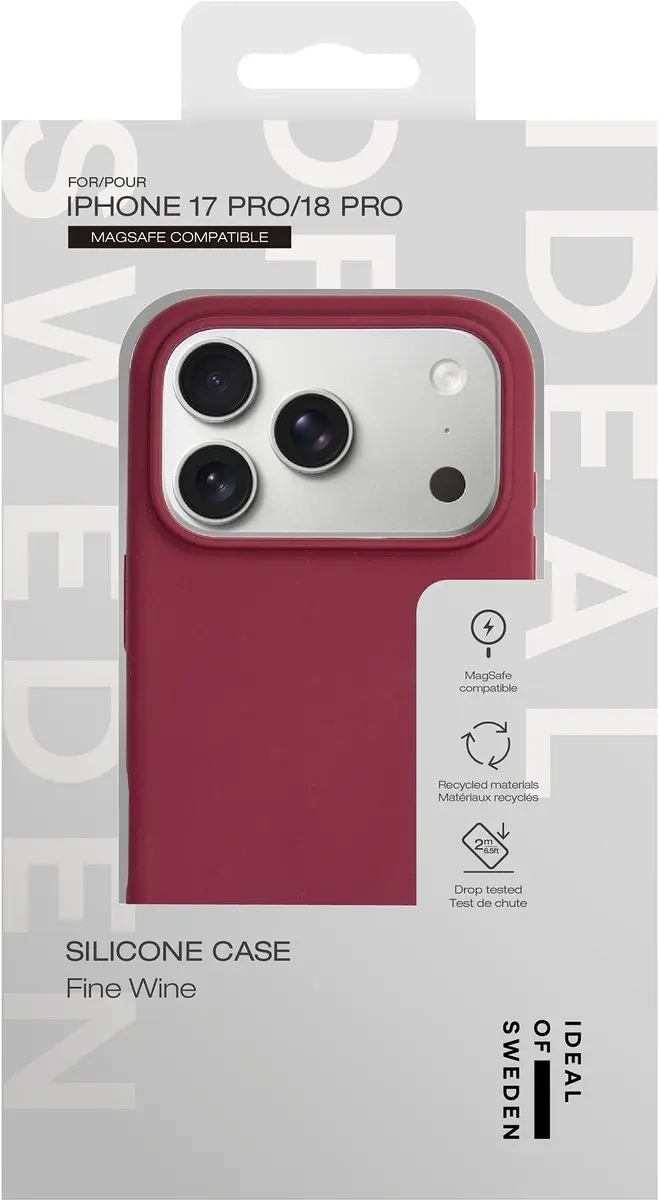iDeal of Sweden Silicone Case iPhone 17 Pro - Fine Wine - IDSICMS-I2661P-638