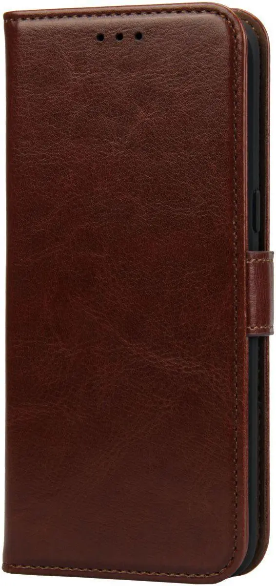 Rosso Element Book Case Wallet iPhone 11 - 3 Pasjes - Bruin