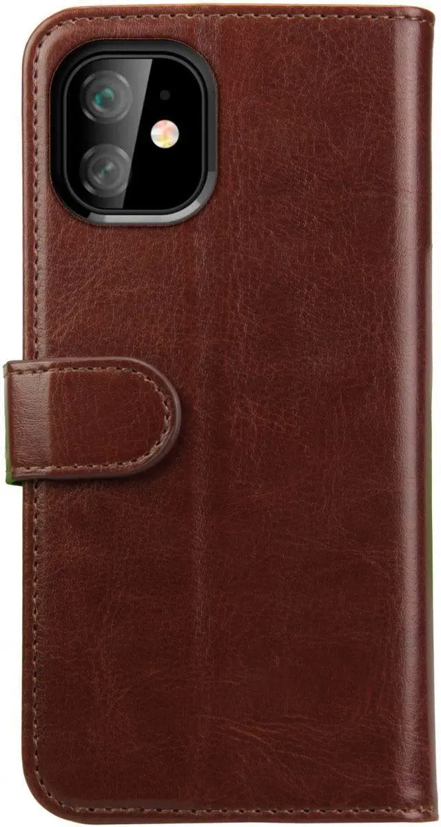 Rosso Element Book Case Wallet iPhone 11 - 3 Pasjes - Bruin