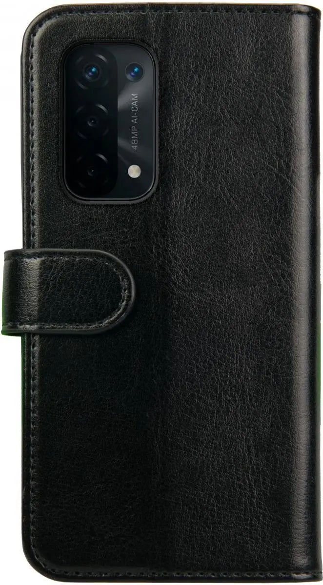 Rosso Element Book Case Wallet Oppo A74 5G - 3 Pasjes - Zwart
