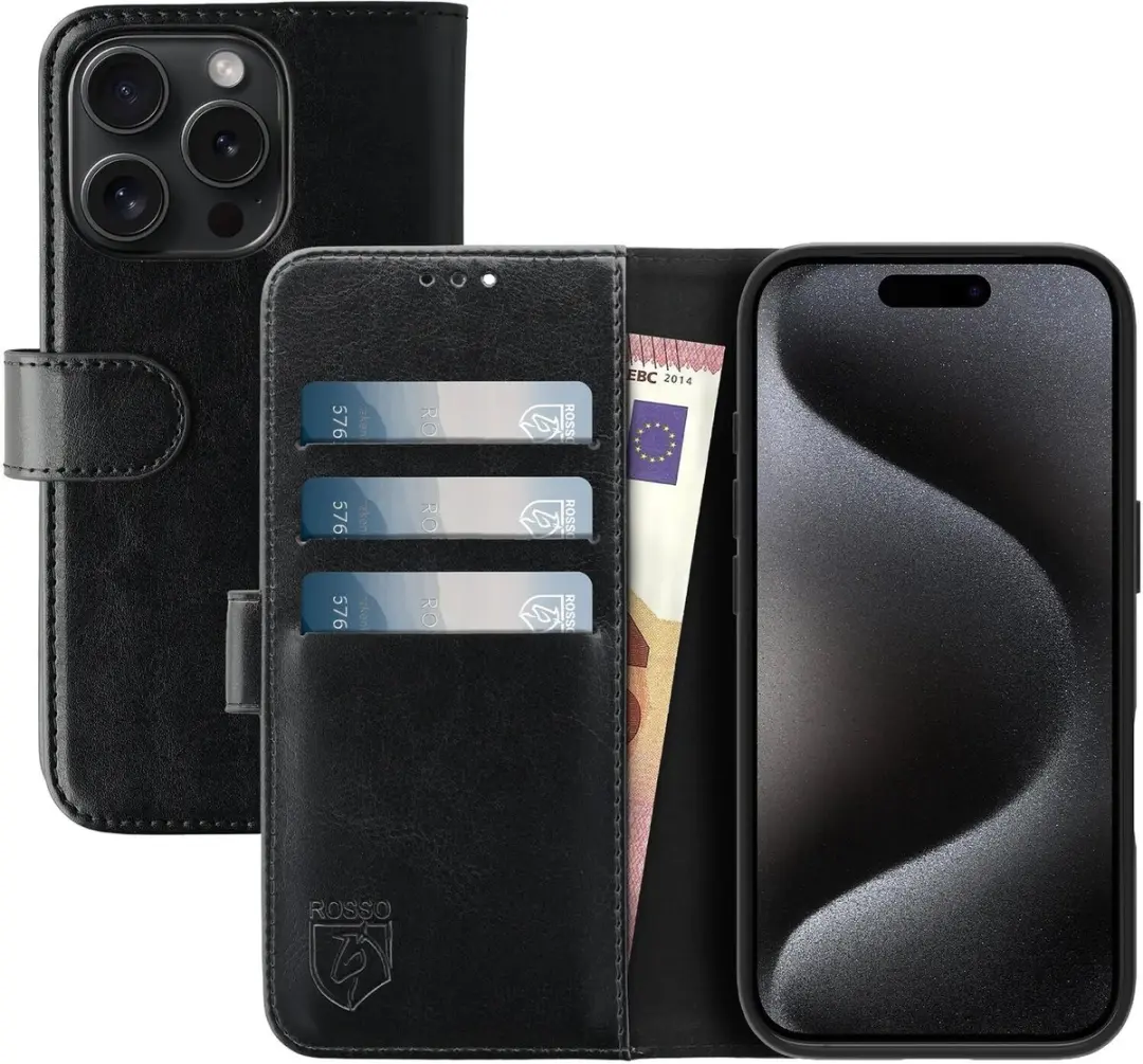 Rosso Element Book Case Wallet iPhone 15 Pro
