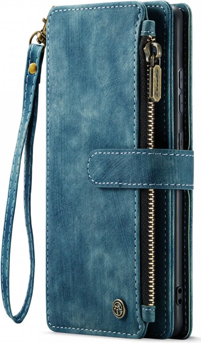 Caseme C30 Hoesje Samsung Galaxy S24 - Blauw - 7 Pasjes
