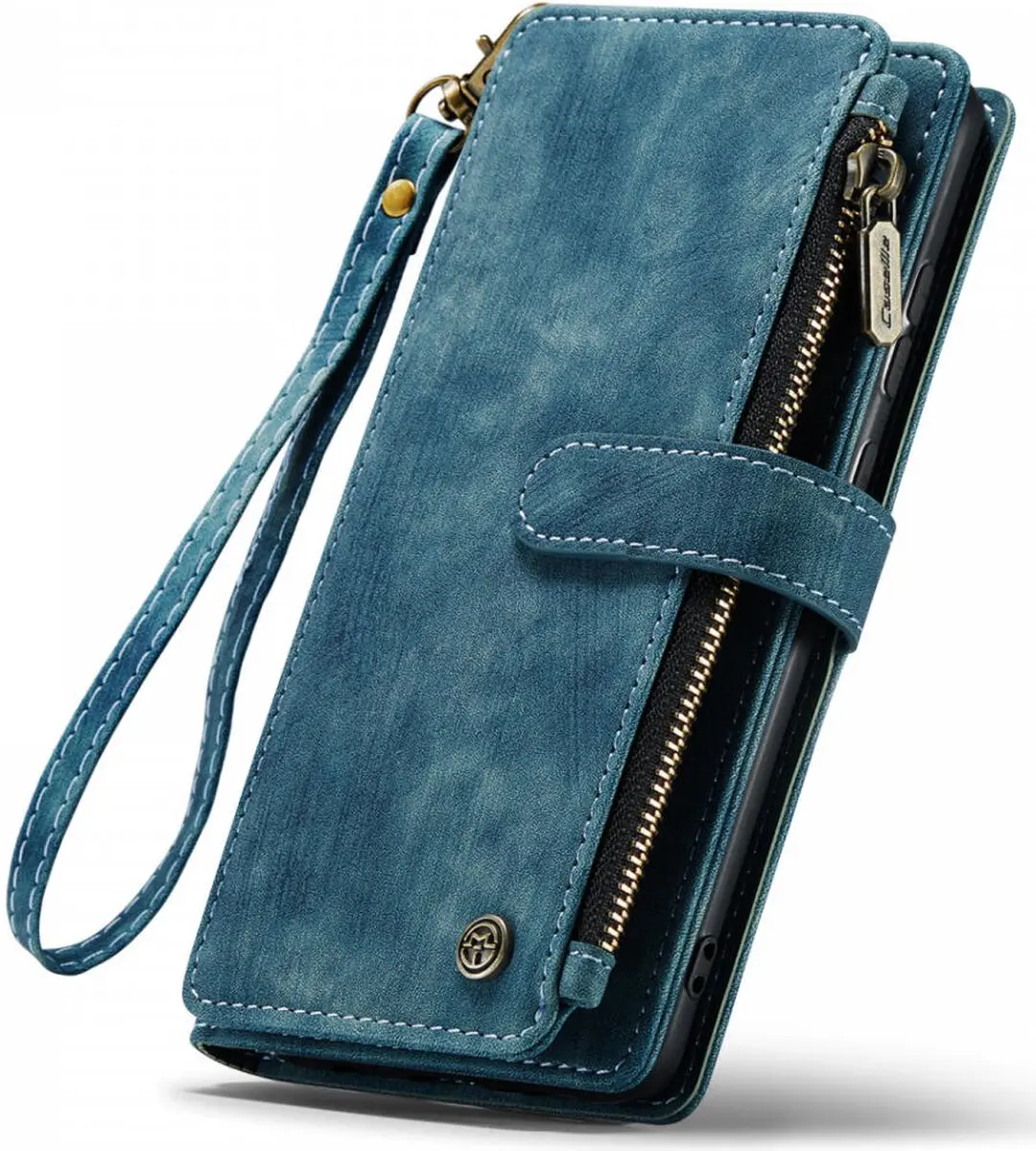 Caseme C30 Hoesje Samsung Galaxy S24 - Blauw - 7 Pasjes
