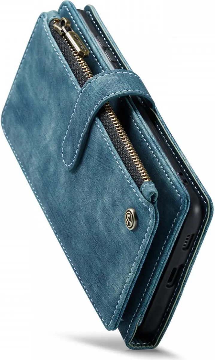 Caseme C30 Hoesje Samsung Galaxy S24 - Blauw - 7 Pasjes