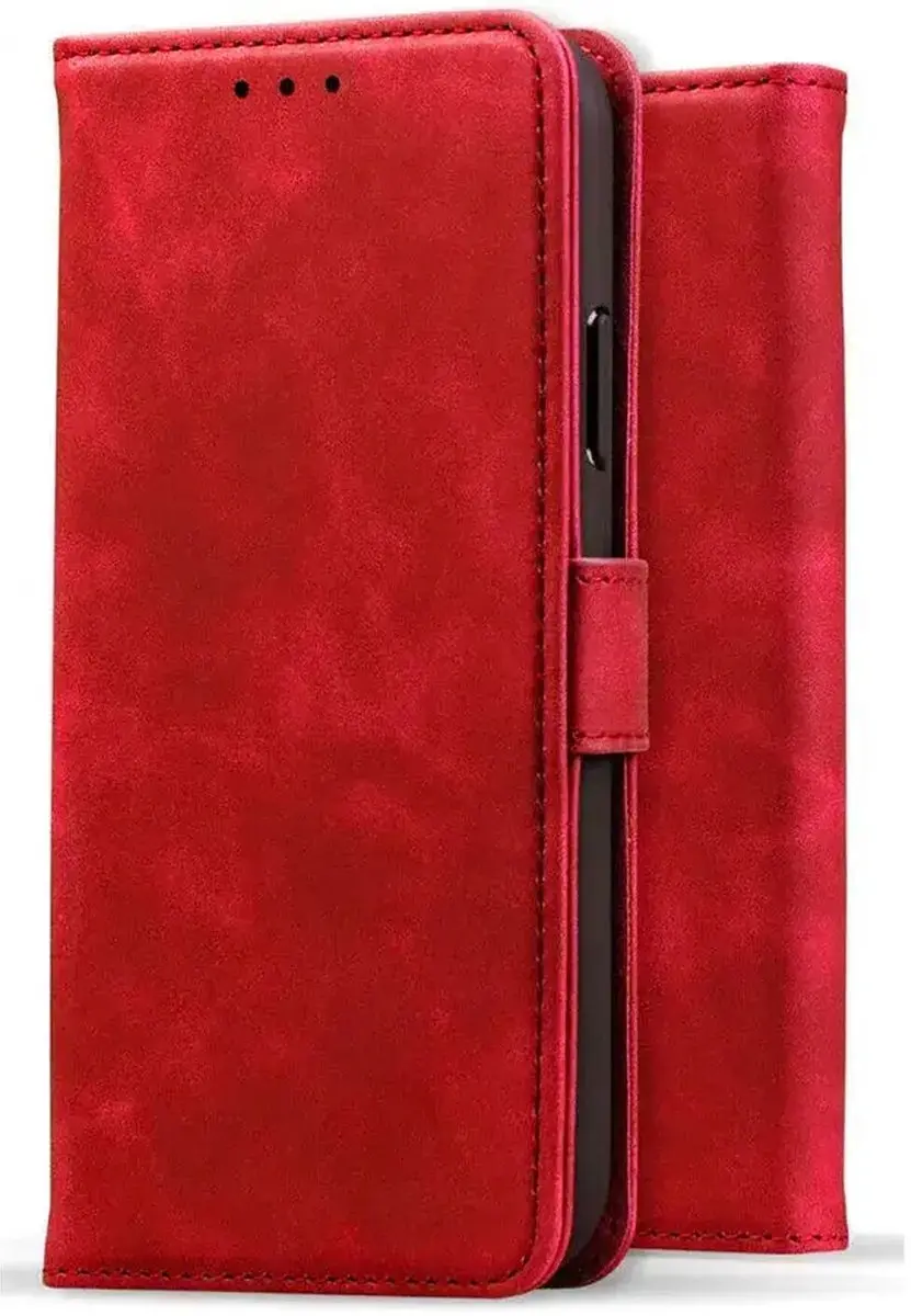 Rosso Element Wallet Book Case Samsung Galaxy A17 - 3 Pasjes - Rood