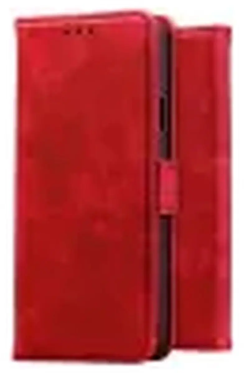 Rosso Element Wallet Book Case S25 FE - 3 Pasjes - Rood