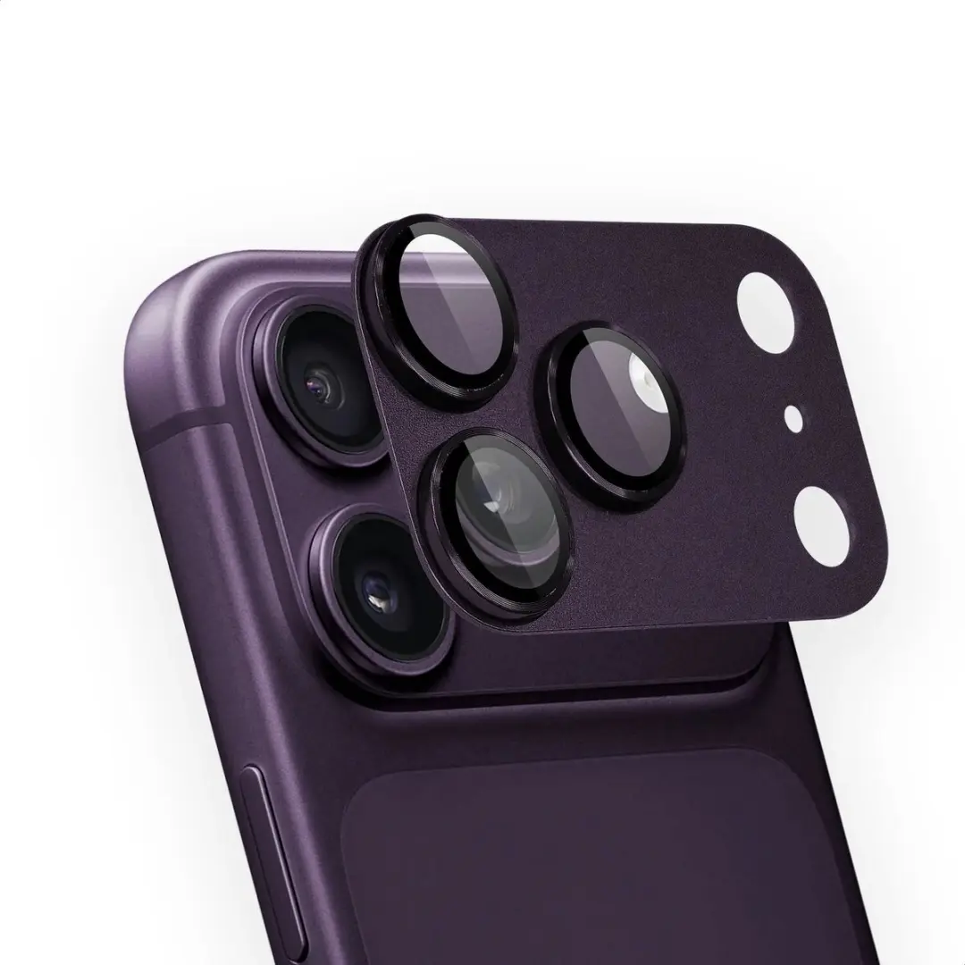 Rosso Camera Protector iPhone 18 Pro Max - Ultra Dun Glas - Matched Burgundy