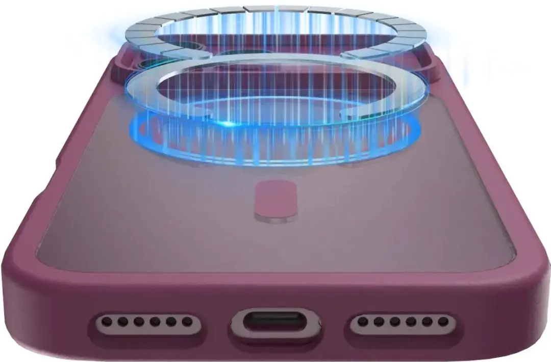 Buddi Frost Hoesje iPhone 17 Pro - Mat Cherry - MagSafe