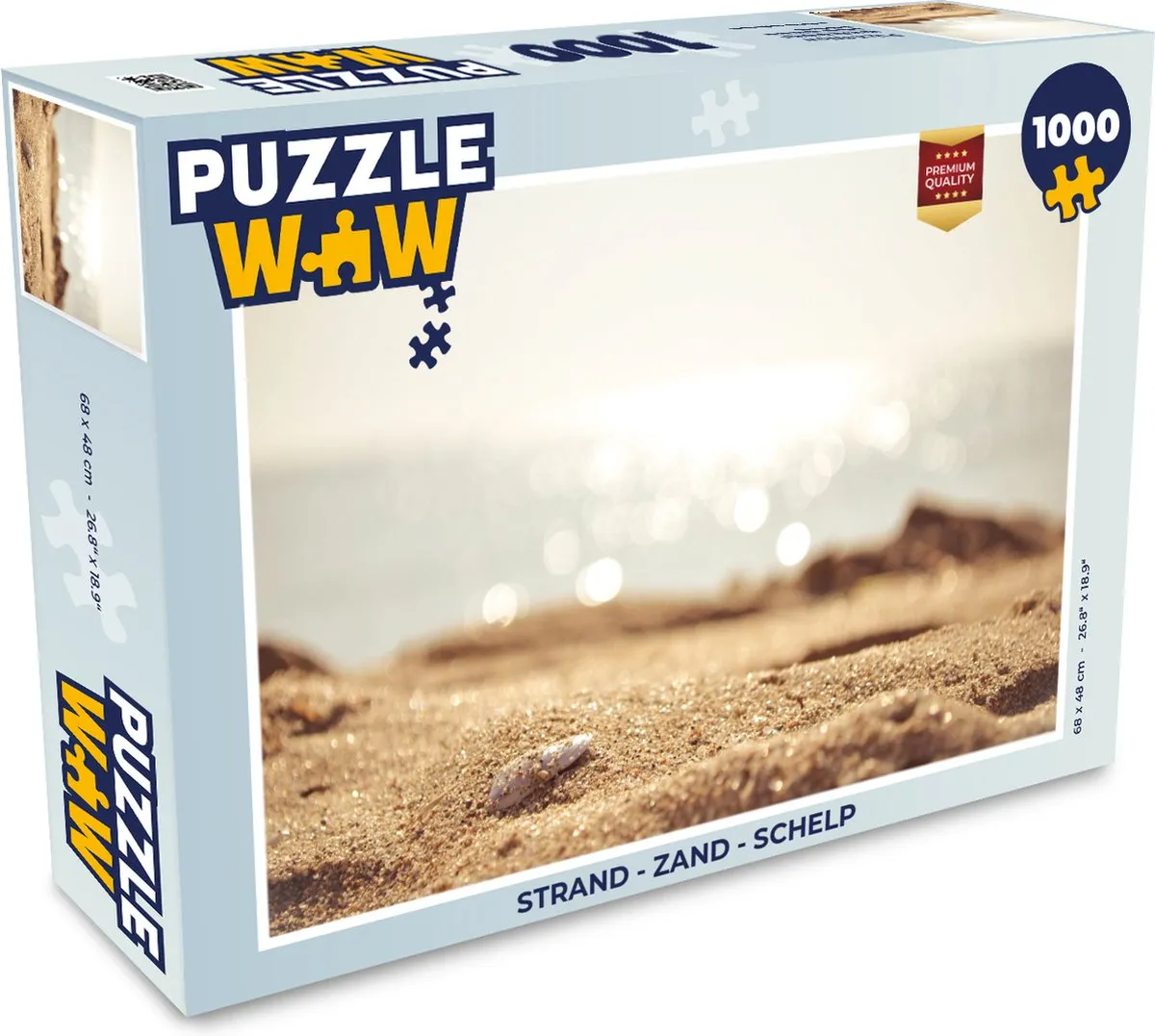 PuzzleWow Strand Schelp Legpuzzel 1000 Stuks