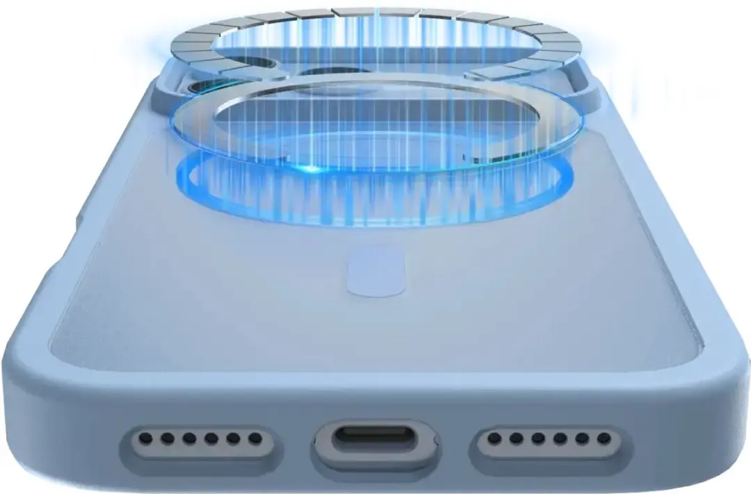 Buddi Frost Hoesje iPhone 17 Pro - Licht Blauw - MagSafe