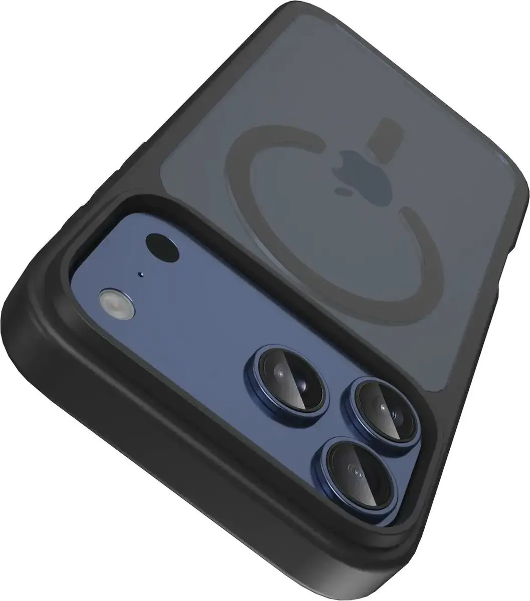 Buddi Frost Hoesje iPhone 17 Pro - Mat Zwart - MagSafe