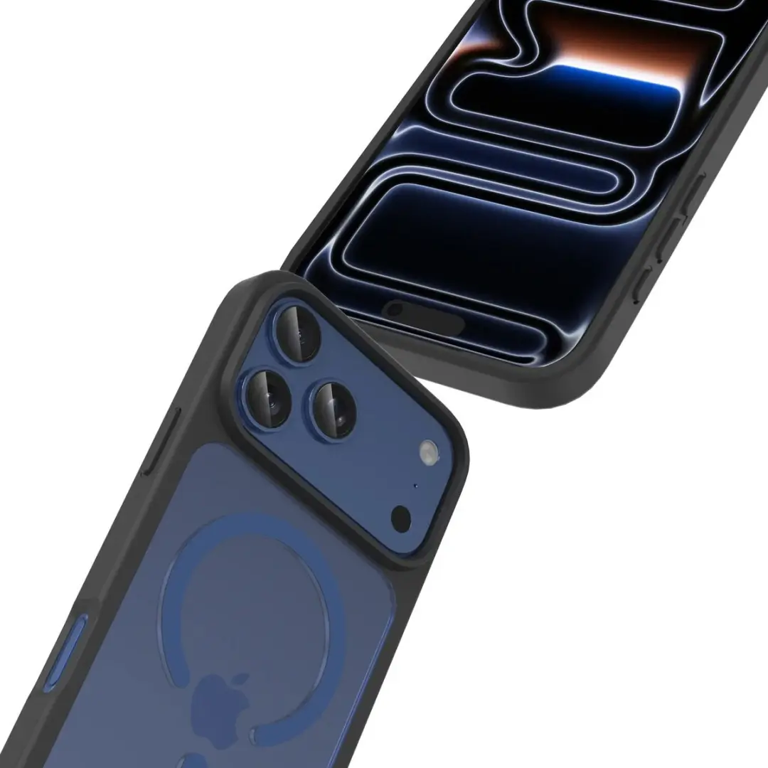 Buddi Frost Hoesje iPhone 17 Pro - Mat Zwart - MagSafe