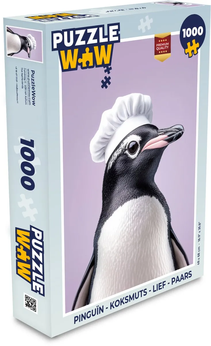 PuzzleWow Puzzel Pinguïn Koksmuts
