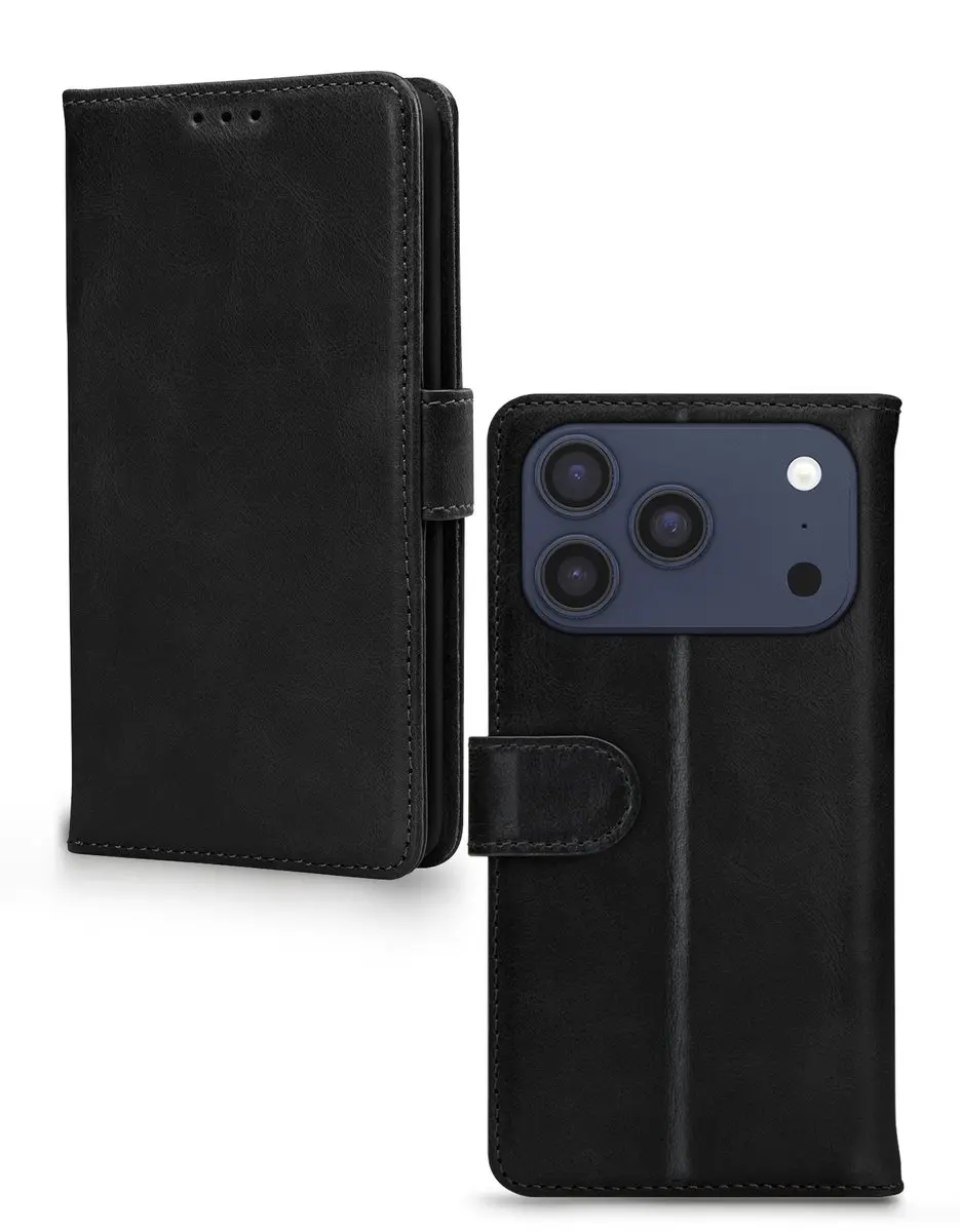 Mobilize Telefoonhoesje geschikt voor Apple iPhone 17 Pro Max Hoesje Echt Leer