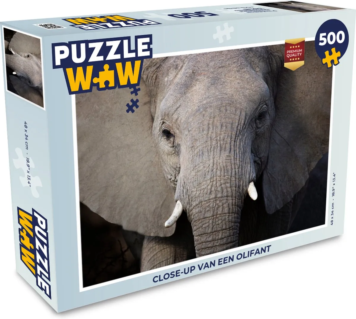 PuzzleWow Olifant Legpuzzel 500 Stuks
