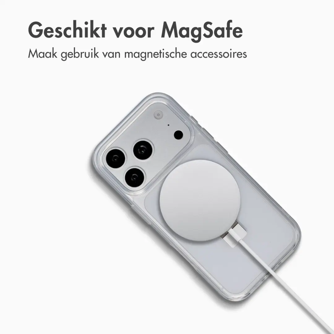 Accezz Hoesje iPhone 18 Pro/17 Pro - Transparant - MagSafe