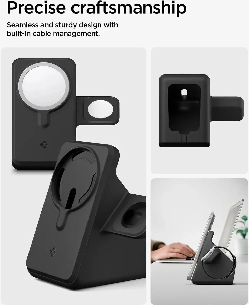 Spigen MagFit Duo Stand AMP09172 - 25W - Zwart - afbeelding 6 van 6