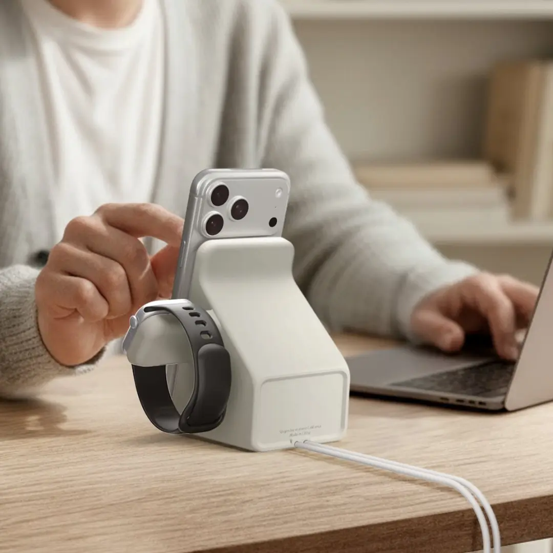 Spigen MagFit Duo Stand AMP09173 - 25W - Beige