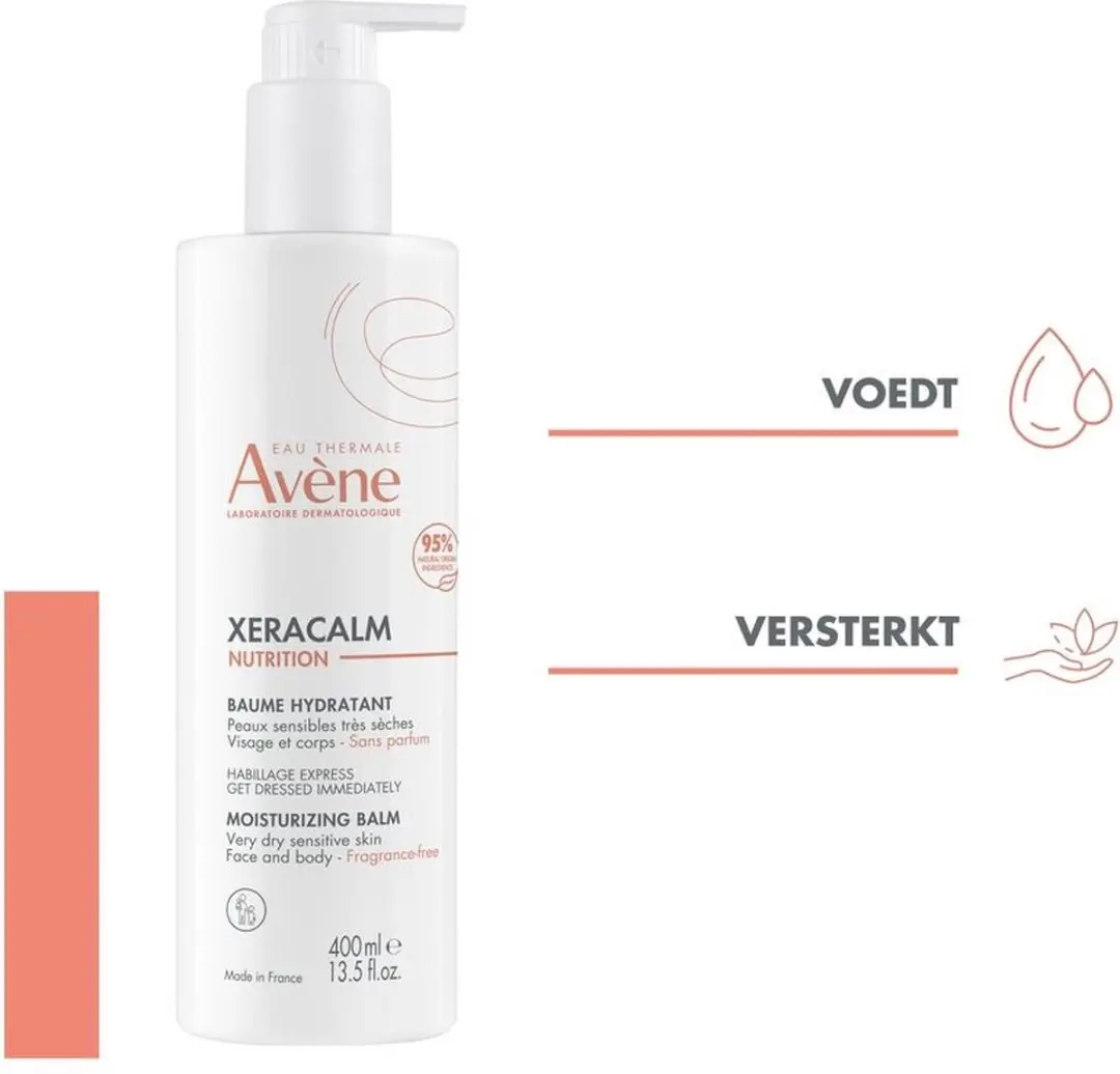 Avene Xeracalm Nutrition Melk 400ml+ Xeracalm Wasgel 500ml