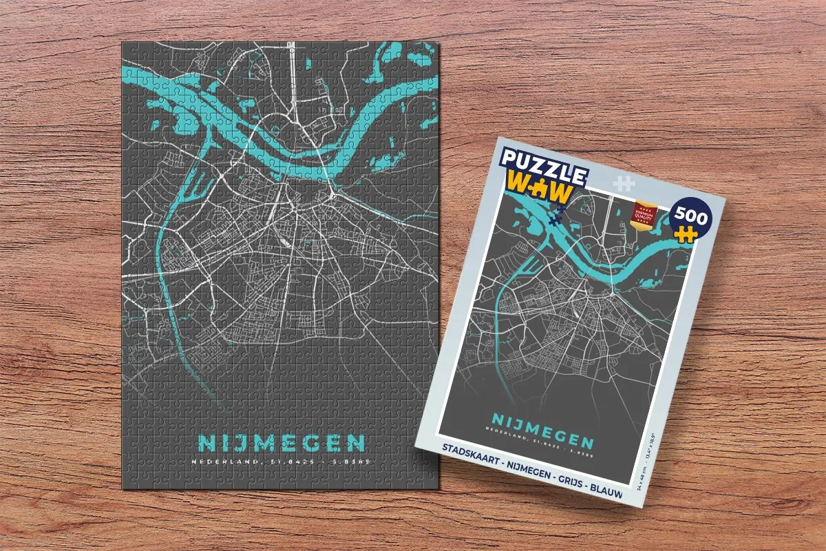 PuzzleWow Nijmegen Legpuzzel 500 Stuks - Multicolor