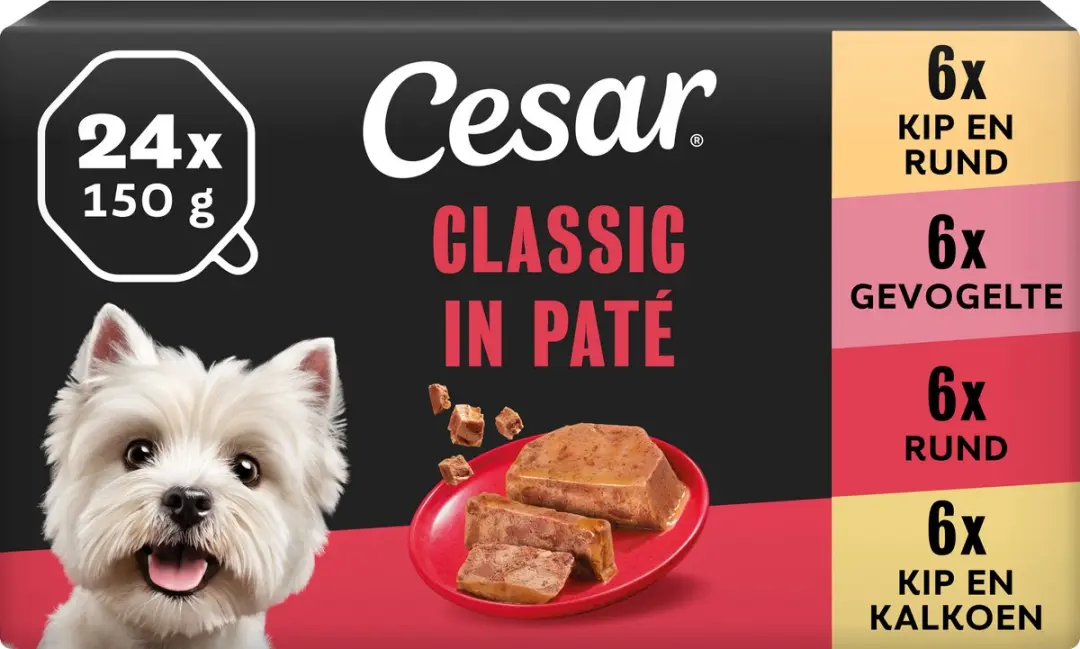 César Cuisine Mix Paté Hondenvoer 24x150g