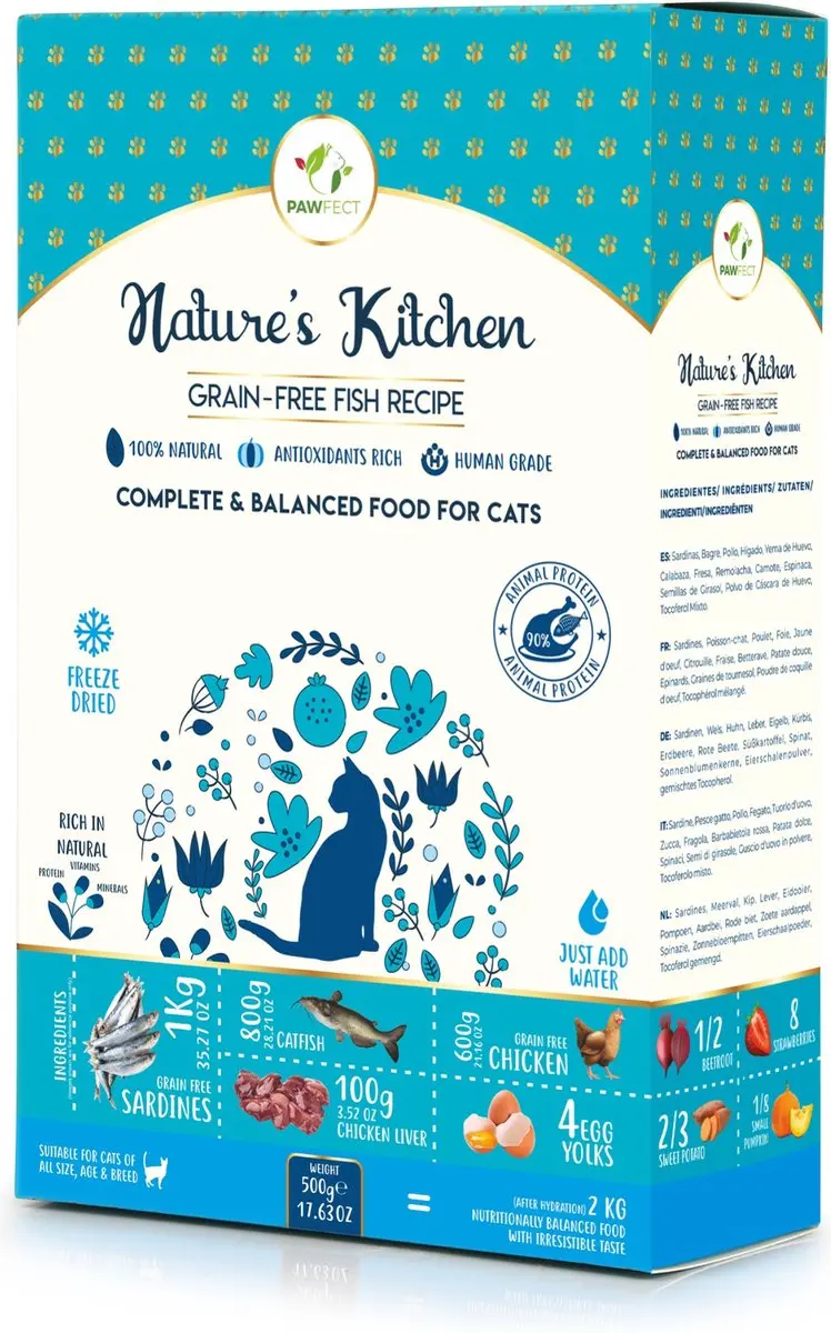 Pawfect Freeze Dried Foods Cat Fish Recipe