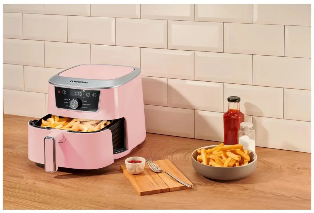 Silvercrest Airfryer 4,7L Pastelroze - afbeelding 4 van 6