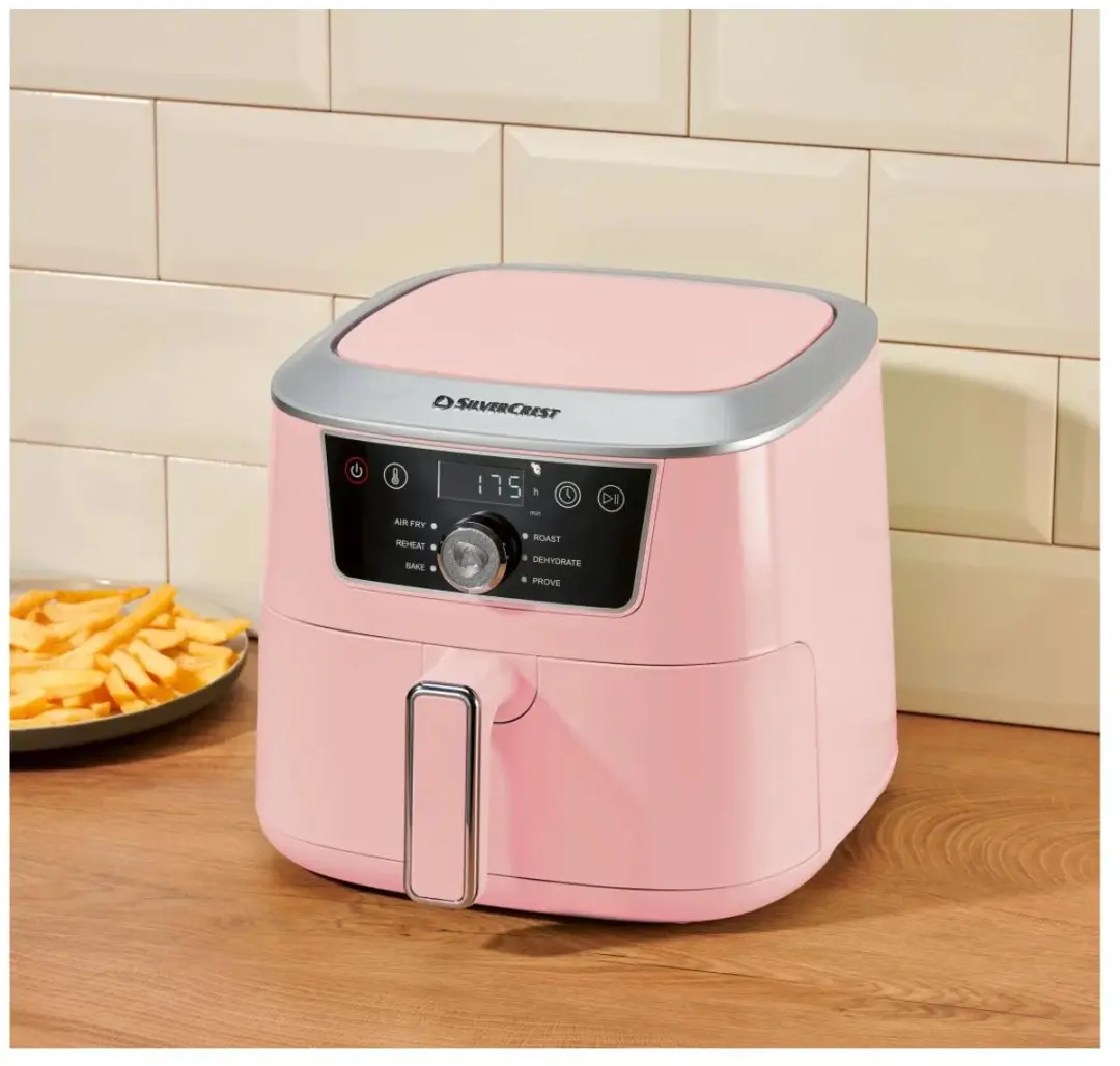 Silvercrest Airfryer 4,7L Pastelroze - afbeelding 3 van 6