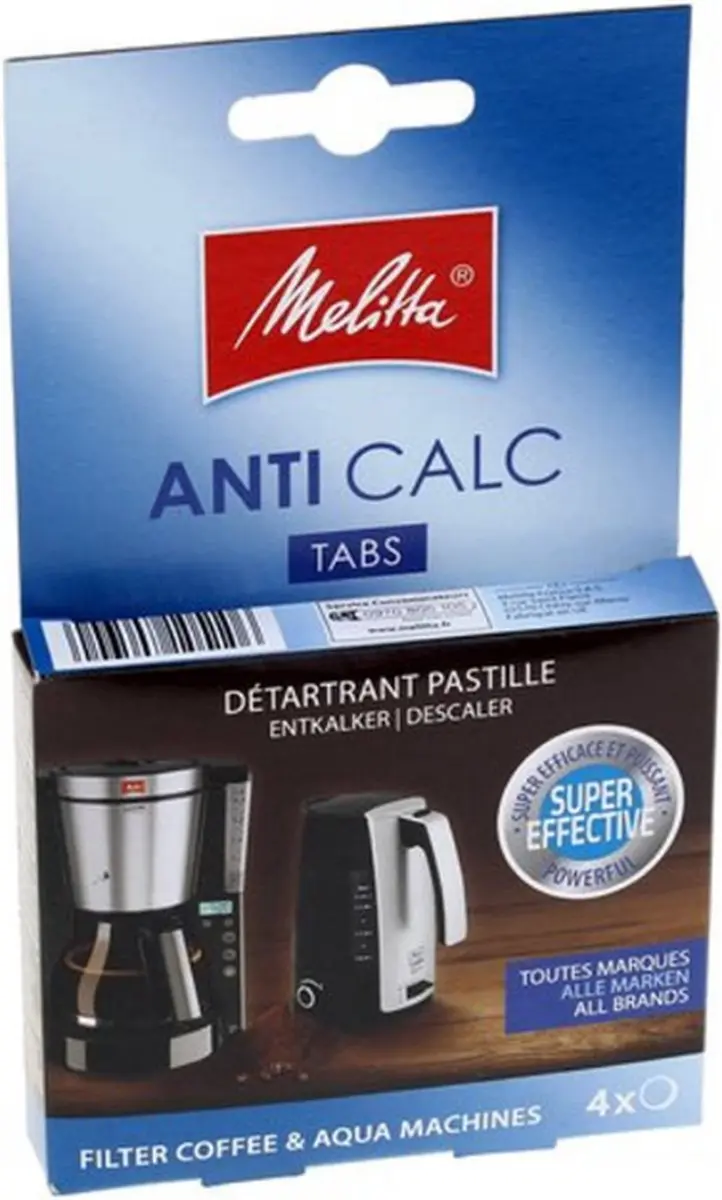 Melitta Koffiemachine Ontkalker 6762519 4x 12 Gram