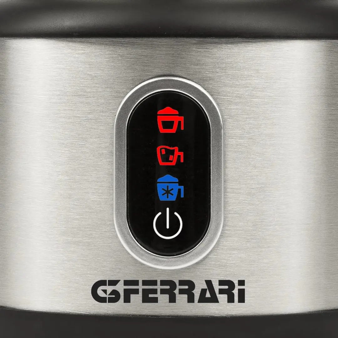 G3 Ferrari G10198 Elektrische Melkopschuimer 230W - 0,5L - Zwart/RVS