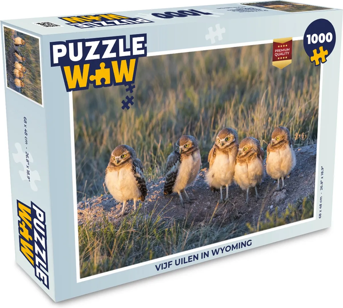 PuzzleWow Wyoming Legpuzzel 1000 Stuks - Multicolor