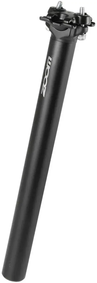Zoom Zadelpen 27,2 x 350mm Aluminium - Zwart