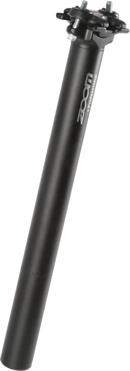 Zoom Zadelpen 27,2 x 350mm Aluminium - Zwart