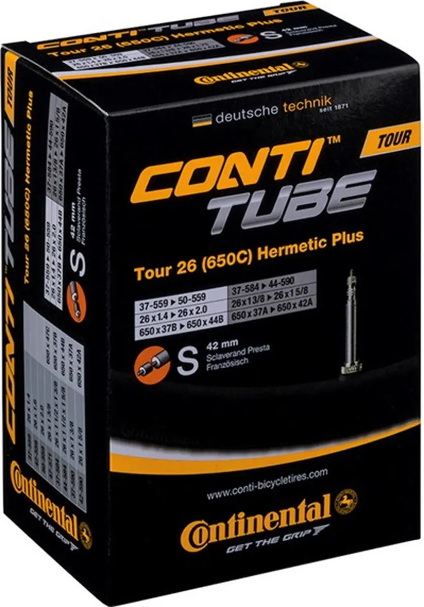Continental Binnenband Hermetic 26" 37-559 - Zwart