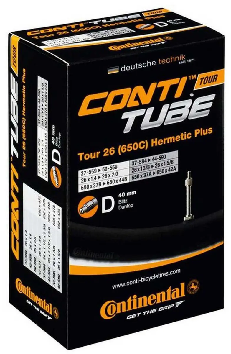 Continental Binnenband Hermetic 26" 37-559 - Zwart
