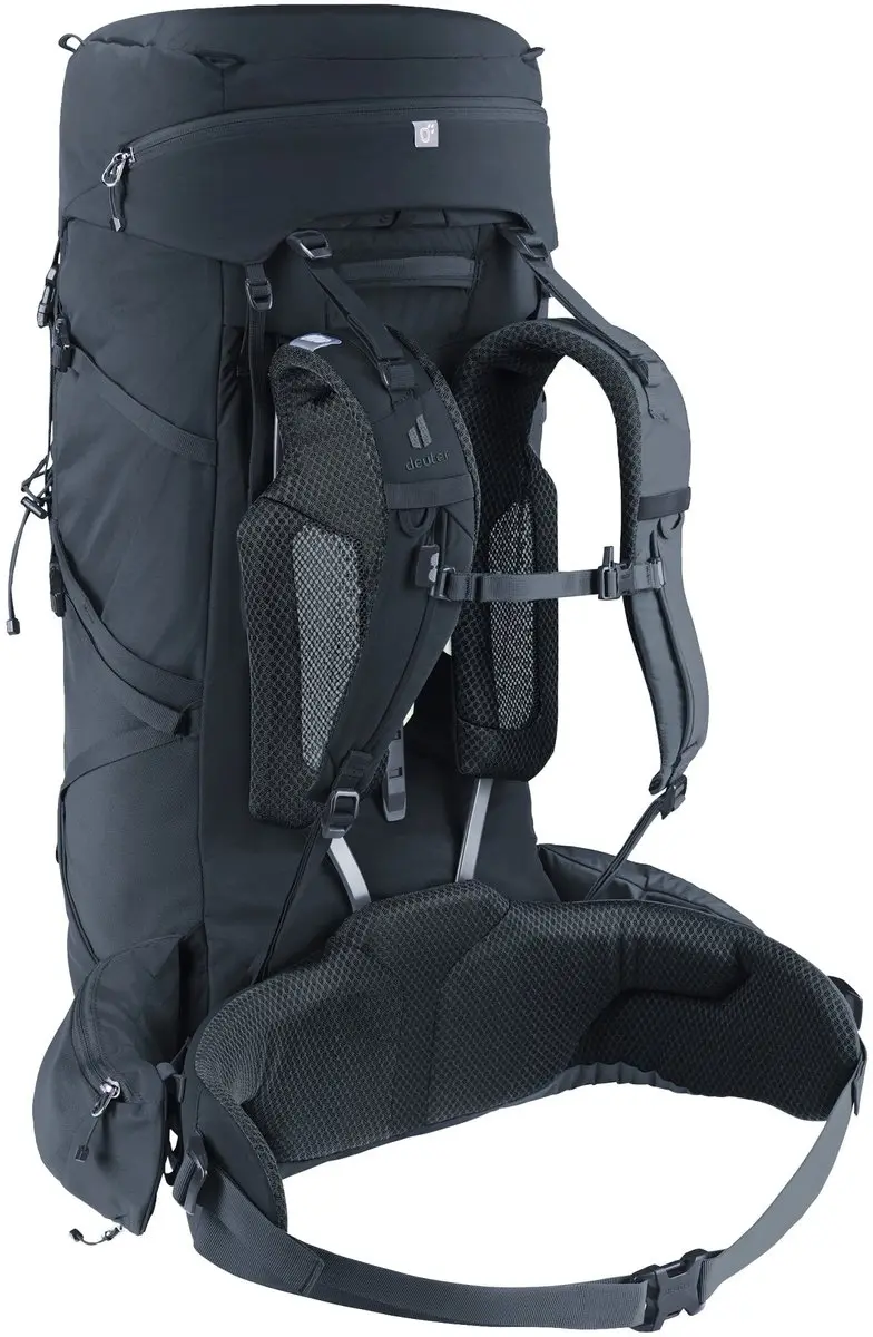Deuter Aircontact Core 50+10 Trekkingrugzak 82cm - Zwart - afbeelding 6 van 6