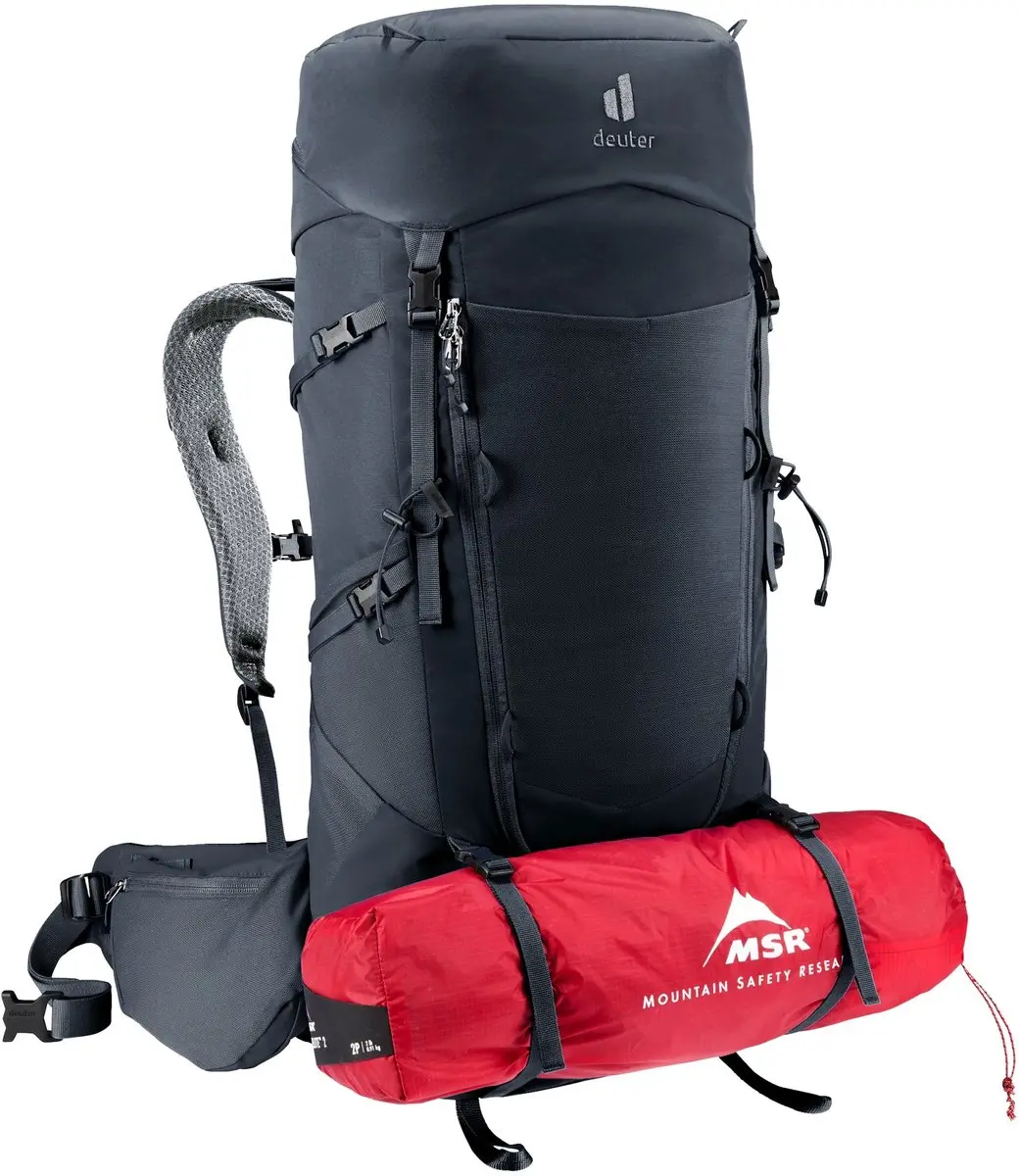 Deuter Aircontact Core 50+10 Trekkingrugzak 82cm - Zwart - afbeelding 5 van 6