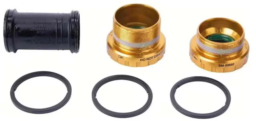 Shimano Saint SM-BB80 Bottom Bracket 68/73mm - Zwart/Goud