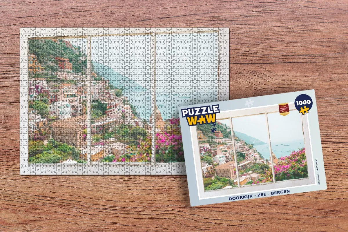 PuzzleWow Legpuzzel Zee & Berg 1000 Stuks - Multicolor