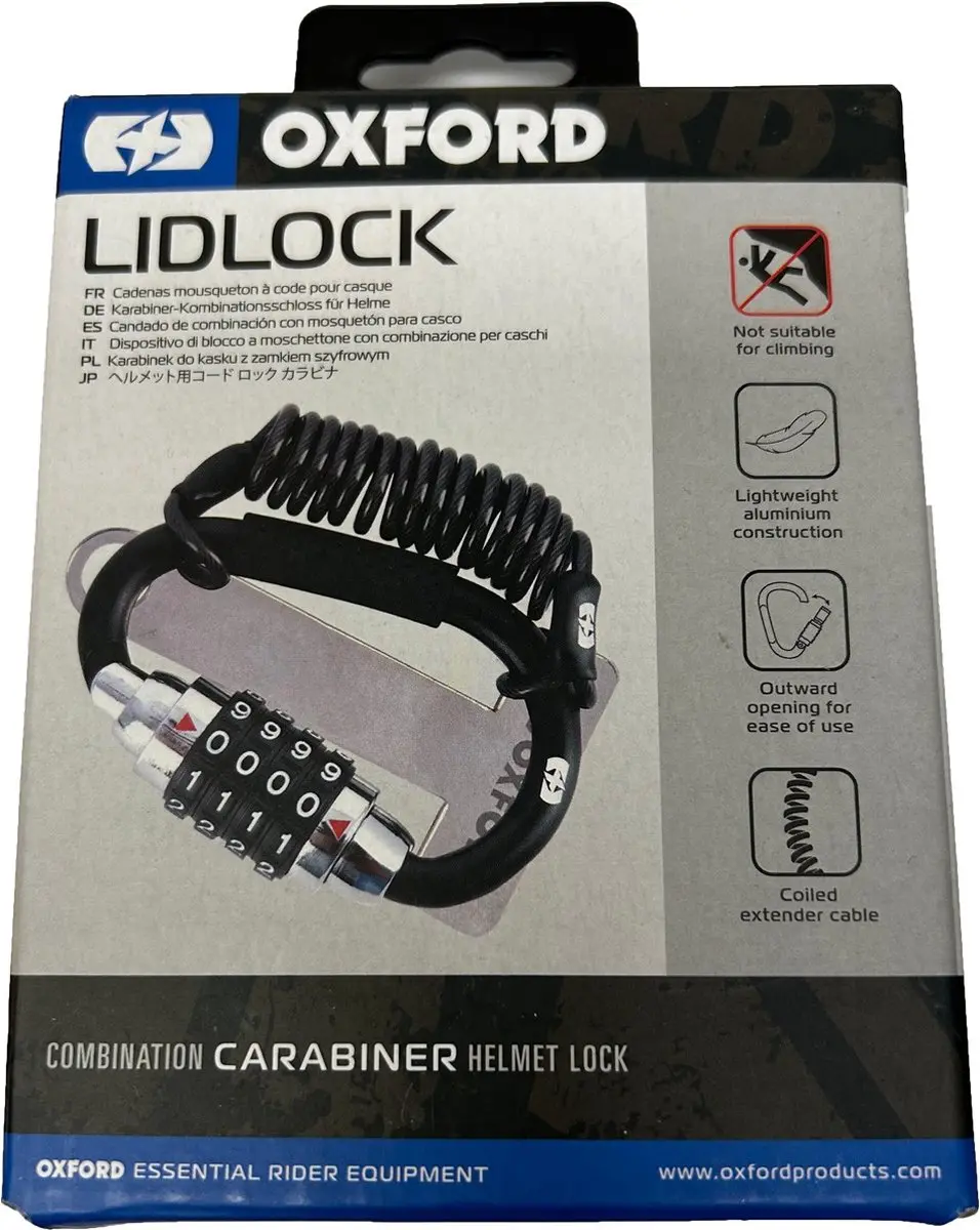 Oxford Lidlock OX656 Combinatieslot - Zwart - afbeelding 3 van 6