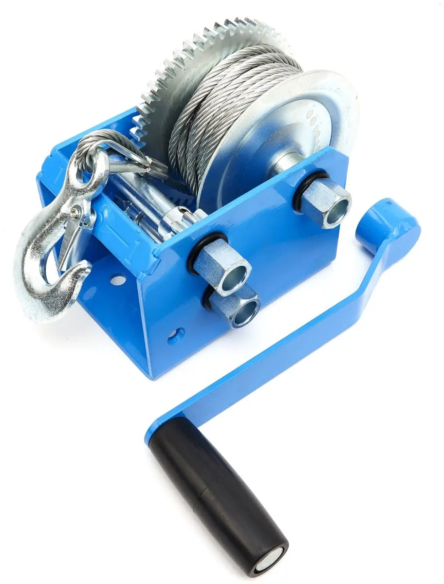 HBM Professionele Mechanische Lier 1130 kg, 7,6 m Staalkabel, 5 mm Draadkabel